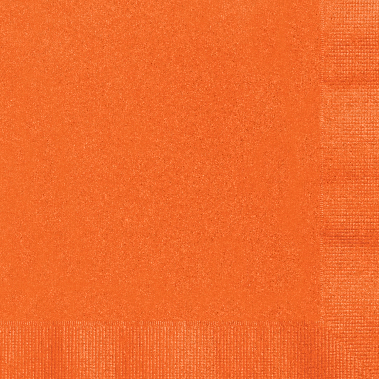 Custom 4-3/4 Square Orange Beverage Napkin, 3-Ply Tissue, 100/Pack