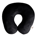 GoGreen Power Travergo Microbead Fleece/Spandex Neck Pillow, Black (TR1020BK)