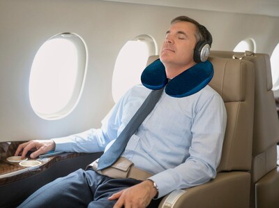 Travergo Microbead Fleece/Spandex Neck Pillow, Black (TR1020BK)