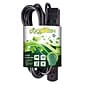 GoGreen Power 12' Surge Protector, 6 Outlet, Black (GG-16103M-12BK)
