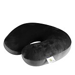 Travergo Microbead Fleece/Spandex Neck Pillow, Black (TR1020BK)