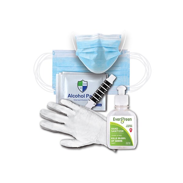 GreenRabbit 5-Day Personal Protection Kit, One Size, 22 Pieces/Kit (600-00200)