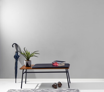 Adesso Carter Fabric Bench, Walnut (WK2079-15)