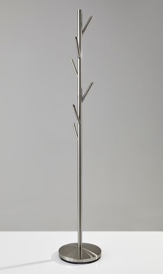 Adesso® Evergreen Coat Rack, Brushed Steel (WK2036-22)