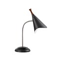 Adesso® Draper Incandescent Adjustable Gooseneck Desk Lamp, 18.5H, Black (3234-01)