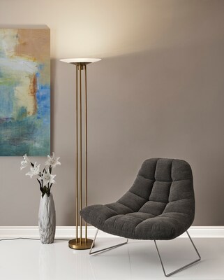 Adesso® Bartlett Fabric Chair, Dark Gray (GR2004-10)