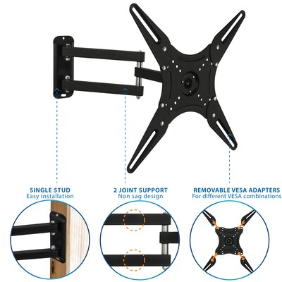 Mount-It! Full-Motion TV Wall Mount for 23 to 55 Flat Screens (MI-2065L)