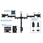 Mount-lt! Adjustable Monitor Mount, Up to 38", Black (MI-3853)