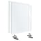 OfficeSource 30W x 30H Acrylic Non-Tackable Screens with Free-Standing Panel Feet, Clear, 2/Pk (VA