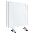 OfficeSource 36W x 30H Acrylic Non-Tackable Screens with Free-Standing Panel Feet, Clear, 2/Pk (VARFSPB3036C)