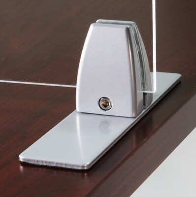 OfficeSource 30W x 24H Acrylic Non-Tackable Screens w/ Free-Standing Panel Feet and Transaction Cu