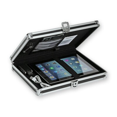 Vaultz Plastic Storage Clipboard, Letter Size, Black (VZ00151-WM)