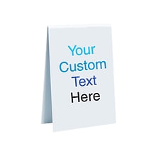 Custom Plastic Full Color Print Table Tent Sign, 6 x 4