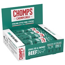 Chomps Chomplings Italian Style Beef Meat Stick, 24/Box (ZHO00481)