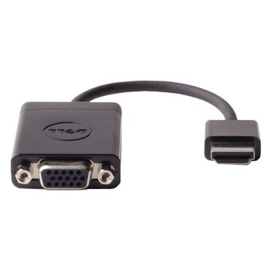 Dell™ HDMI/VGA Video Adapter for Chromebook, Latitude, Precision Workstation, Black (470ABZX)