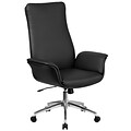 Flash Furniture High Back Leather Executive Executive Swivel Chair with Flared Arms (BT88BK)