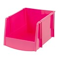 IRIS® Extra Large Storage Bin, Pink, 6 Pack