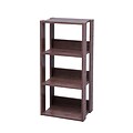 IRIS® Mado 3-Shelf Open Wood Shelving Unit, Brown