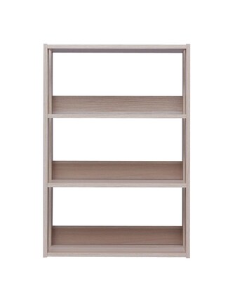 IRIS® Mado 3-Shelf Open Wood Shelving Unit, Light Brown (596228)