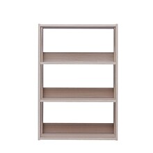 IRIS® Mado 3-Shelf Open Wood Shelving Unit, Light Brown (596228)