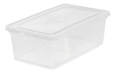 IRIS® 6 Quart Clear Storage Box, 12 Pack