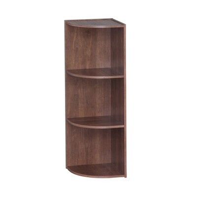 IRIS® 3-Tier Corner Curved Shelf Organizer, Brown