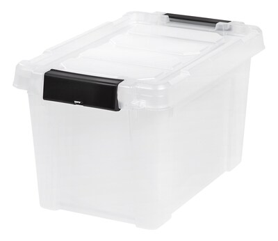 IRIS® Store-It-All Tote 5 Gallon, 4 Pack, Clear