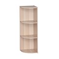 IRIS® 3-Tier Corner Curved Shelf Organizer, Light Brown