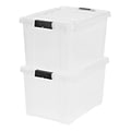 IRIS® Store-It-All Tote 18 Gallon, 2 Pack, Clear