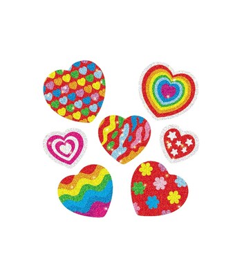 Carson-Dellosa Hearts Dazzle Stickers, Assorted Patterns, 105 Stickers/Pack (2911)