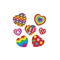 Carson-Dellosa Hearts Dazzle Stickers, Assorted Patterns, 105 Stickers/Pack (2911)