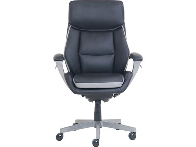 Lockland black on sale leather chair