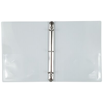 JAM Paper 1" 3-Ring Mini Binders, Clear (370531985)