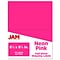 JAM Paper Shipping Labels, Half Page, 5 1/2 x 8 1/2, Neon Pink,  2 Labels/Sheet, 25 Sheets/Pack (3