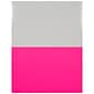 JAM Paper Shipping Labels, Half Page, 5 1/2" x 8 1/2", Neon Pink,  2 Labels/Sheet, 25 Sheets/Pack (359429629)