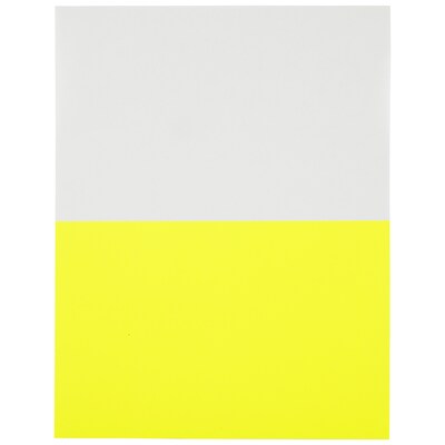 JAM Paper Shipping Labels, Half Page, 5 1/2" x 8 1/2", Neon Yellow,  2 Labels/Sheet, 25 Sheets/Pack (359429627)