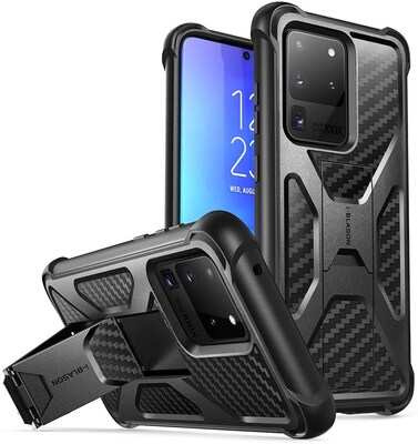 i-Blason Transformer Series Black Kickstand Case for Galaxy S20 Ultra (S20ULT-TRANS-BK)