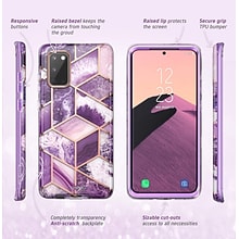 i-Blason Cosmo Series Purple Marble Case for Galaxy S20 (S20-COSMO-PUR)