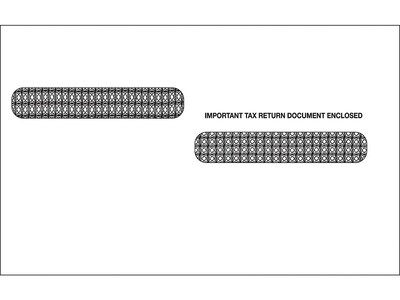 TOPS 2020 Pressure Seal Double Window Tax Form Envelopes, 200/Pack (DW4ALTSS-S)