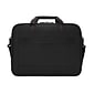 Targus Classic Slim Laptop Briefcase, Black Polyester (TCT027US)