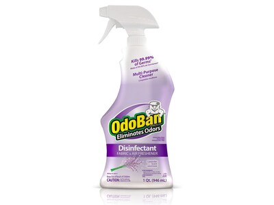 ODOBAN Disinfectant Spray and Concentrate, Lavender, 32 Fl. Oz./128 Fl. oz., 4/Carton (91LAVPK-STP)