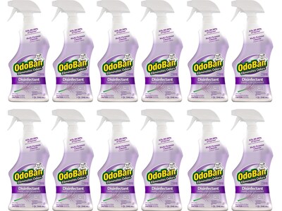 ODOBAN Disinfectant Spray, Lavender, 32 Fl. oz., 12/Carton (91010112PK-STP)
