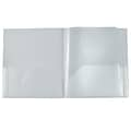 JAM Paper 10-Pocket Heavy Duty Folders, Clear, 3/Pack (389MP10clc)