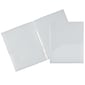 JAM Paper 4-Pocket Heavy Duty Folders, Clear, 2/Pack (389MP4cl)