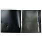 JAM Paper 10-Pocket Heavy Duty Folders, Black, 2/Pack (389MP10blb)
