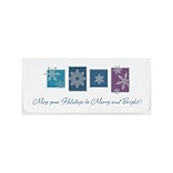 Custom 6-1/2 x 2-7/8 Merry and Bright Holiday Currency Envelopes, Printed, Smooth, 25/Pack