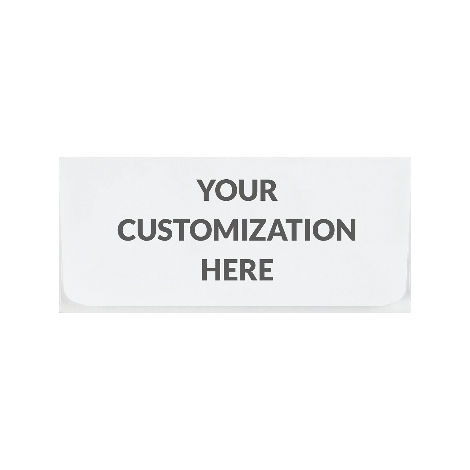 Custom 6-1/2 X 2-7/8 Currency Envelopes, Printed, White Smooth 28#