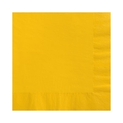Custom 6-1/2 Square Gold Luncheon Napkin, 3-Ply Tissue, 100/Pack