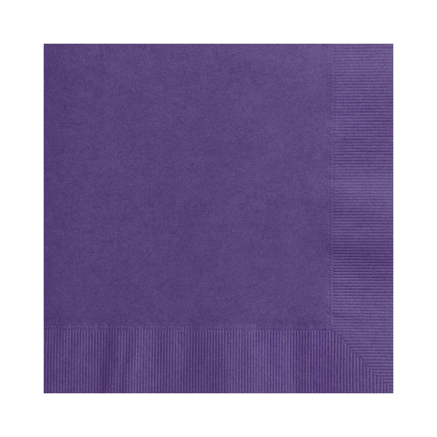 Custom 6-1/2 Square Violet Luncheon Napkin, 3-Ply Tissue, 100/Pack