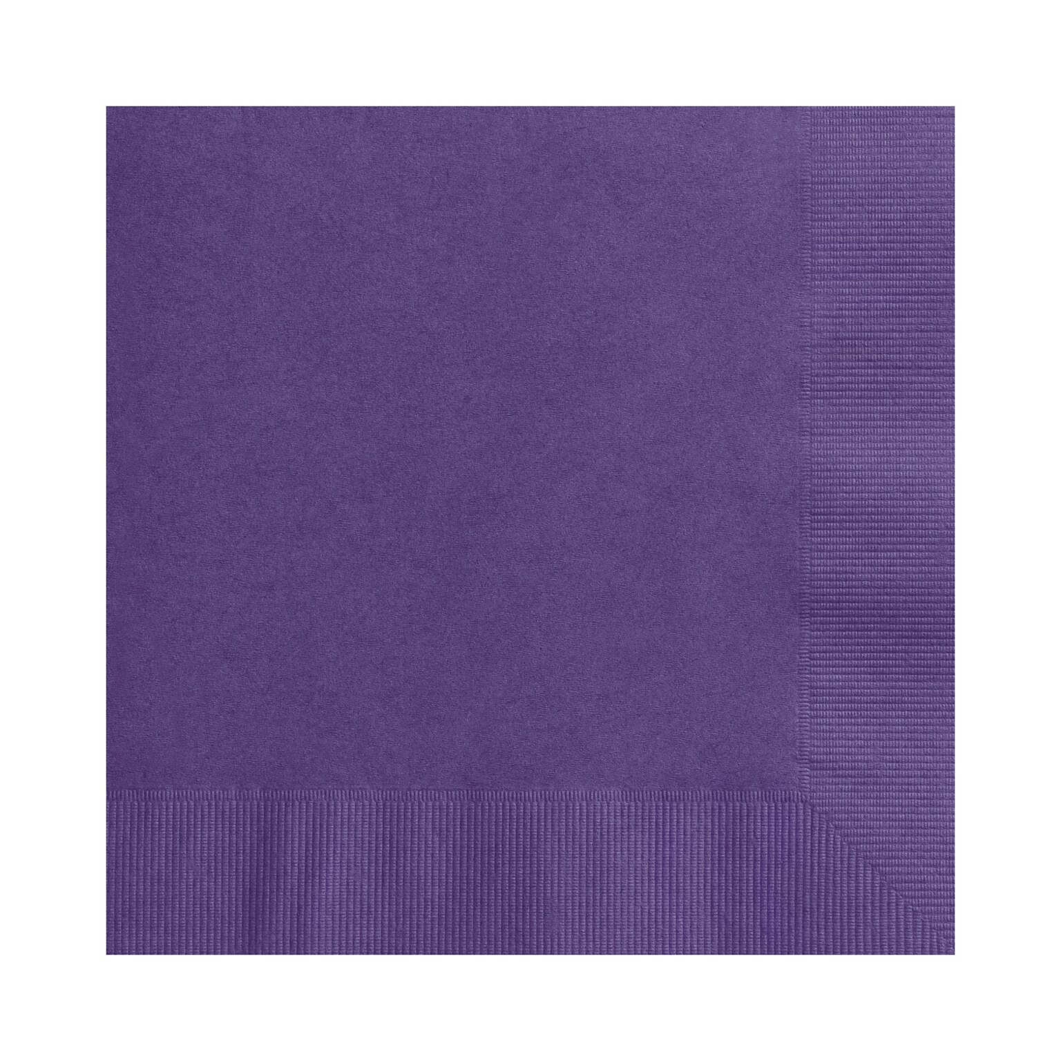 Custom 6-1/2 Square Violet Luncheon Napkin, 3-Ply Tissue, 100/Pack